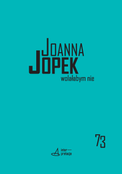Cover for Wolałabym nie