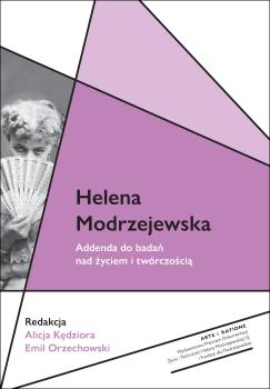 Cover for Helena Modrzejewska :  addenda do badań nad życiem i twórczością