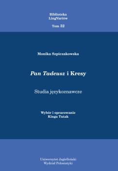 Cover for Pan Tadeusz i Kresy: Studia językoznawcze