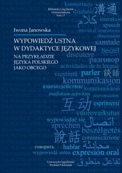Cover for Wypowiedź ustna w dydaktyce językowej na przykładzie języka polskiego jako obcego